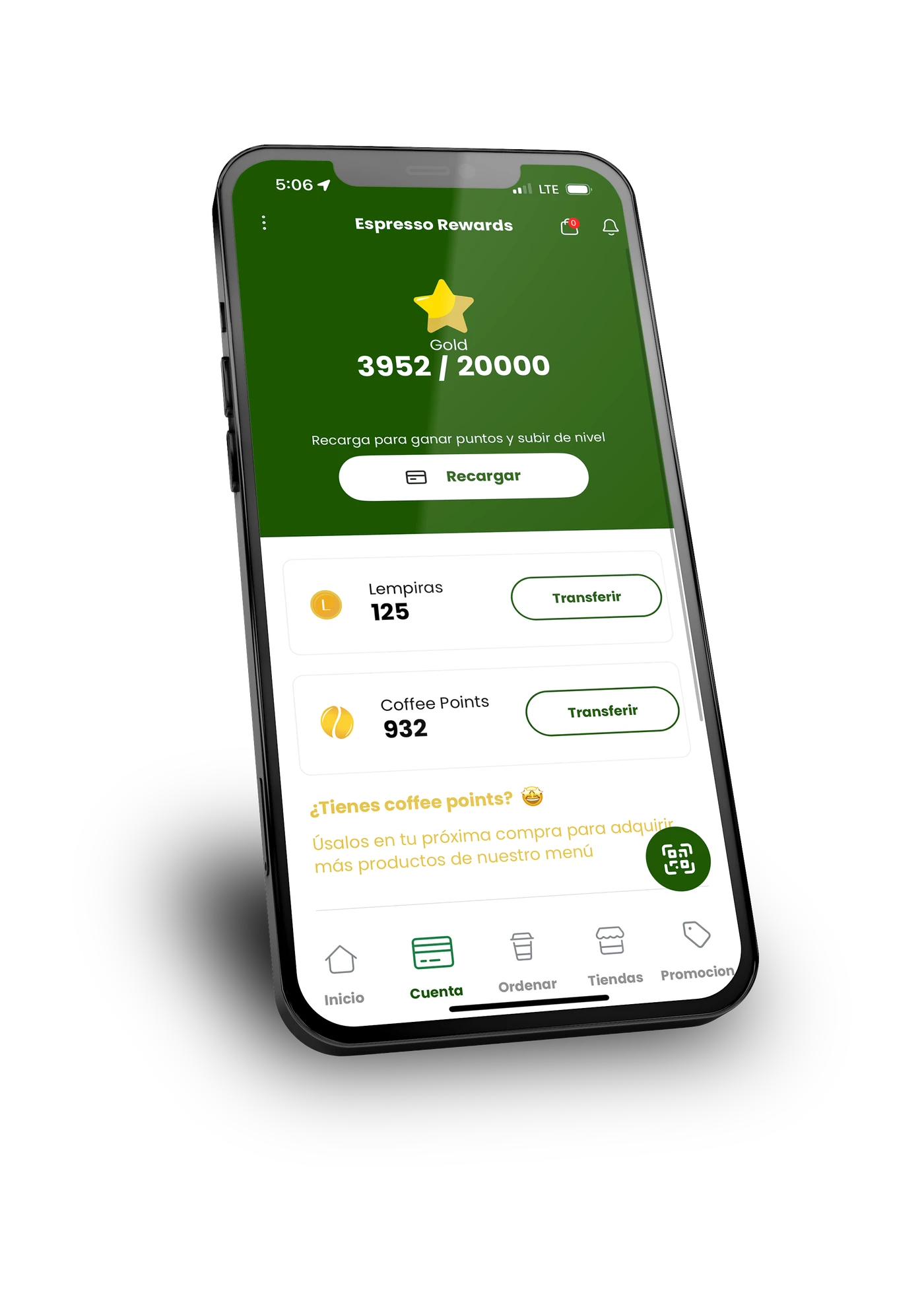 Aplicación oficial Espresso Rewards