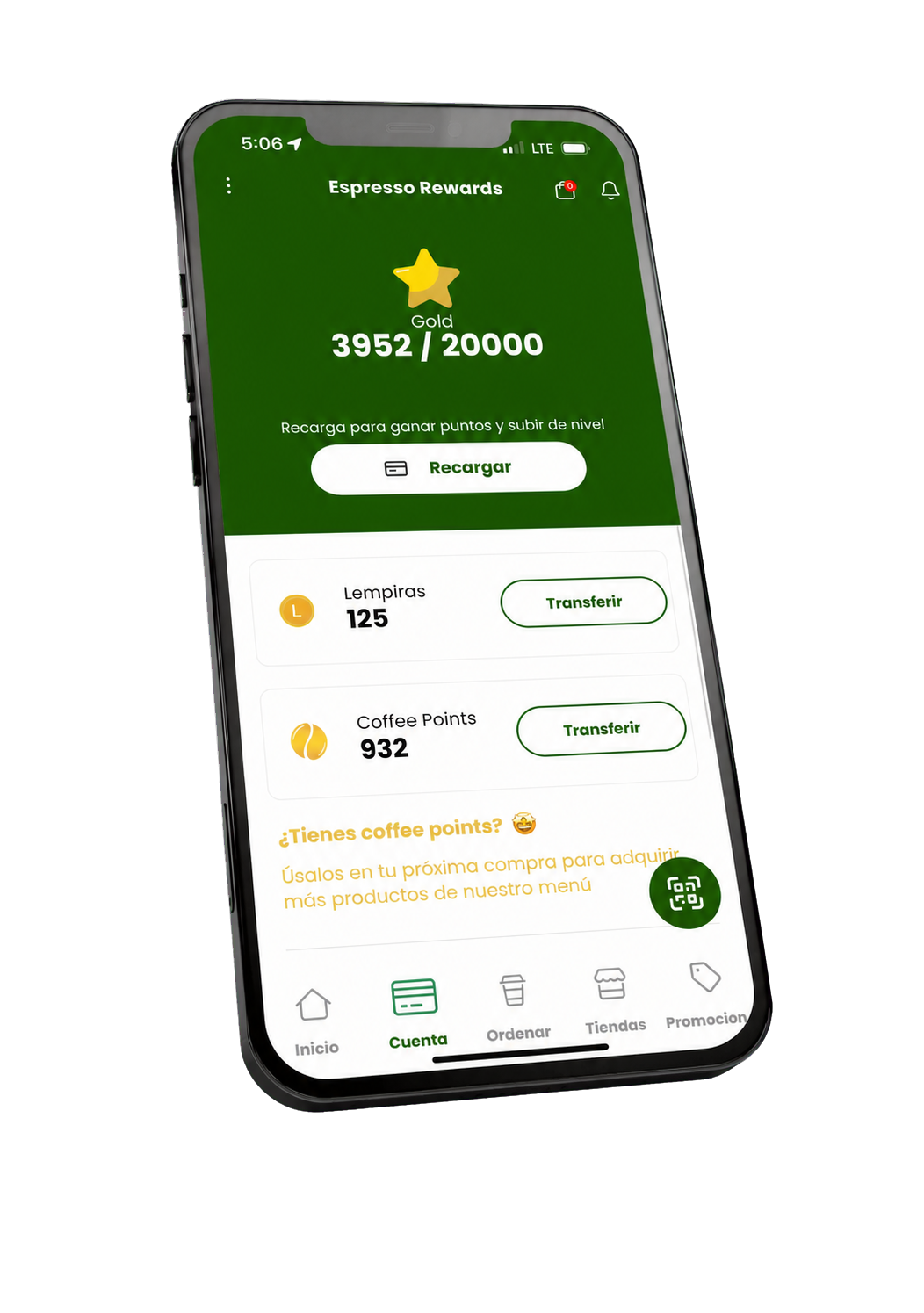 Aplicación oficial Espresso Rewards